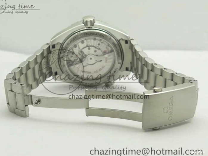 0304 Planet Ocean 600M Co-Axial GMT 43.5mm VSF 1:1 Best Edition Black Dial Orange Markers on SS Bracelet A8605 Super Clone Elegant 8024